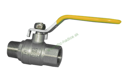Gulový ventil pákový na plyn - vnútorný a vonkajší závit